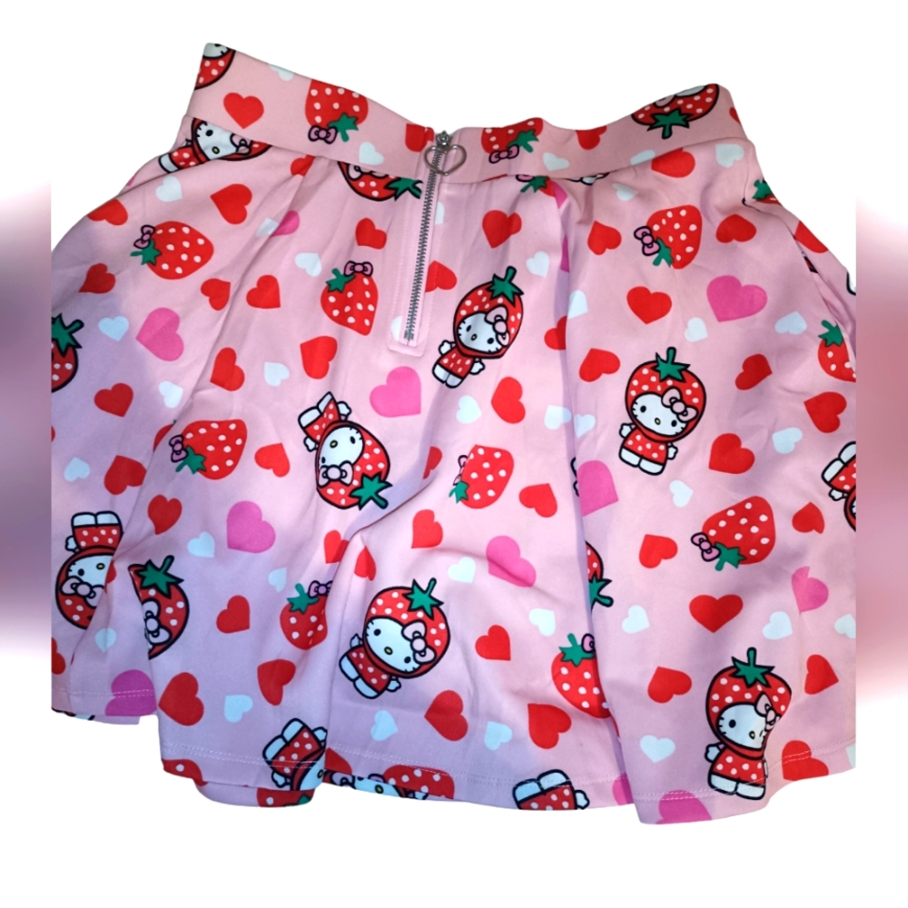 Hello kitty sanrio heart strawberry skirt Valentine's